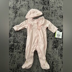 Little Me Pink Footies One Piece Soft Cotton
